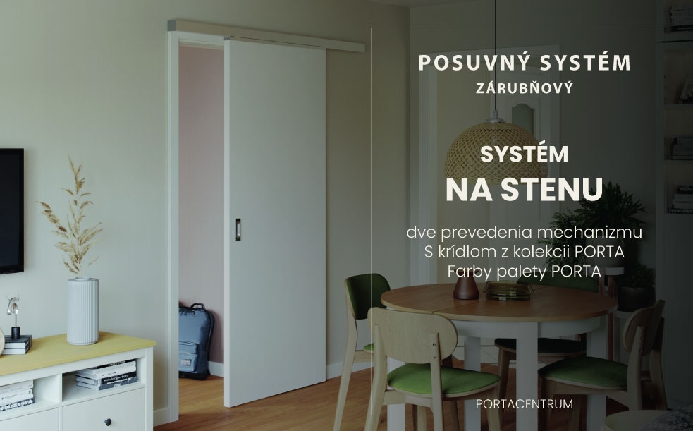 POSUVNÝ SYSTÉM NA STENU