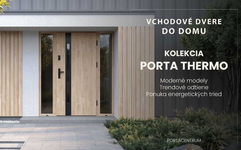 VCHODOVÉ DVERE DO DOMU - THERMO GLASS