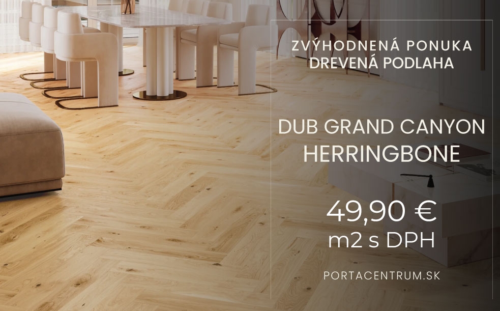 Drevená podlaha - Dub Grand Canyon Herringbone 130