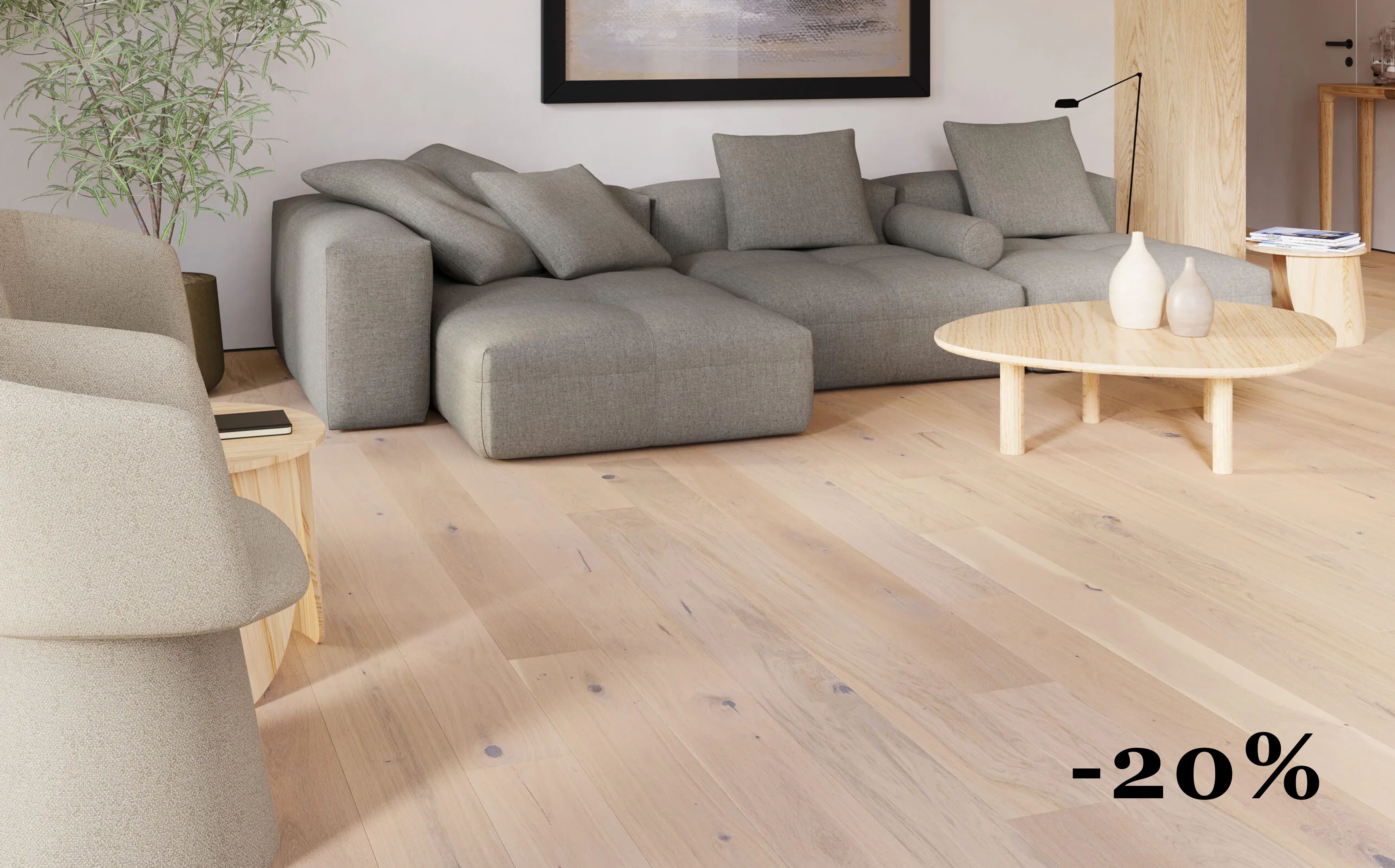 Drevená podlaha - Dub Cappuccino Grande