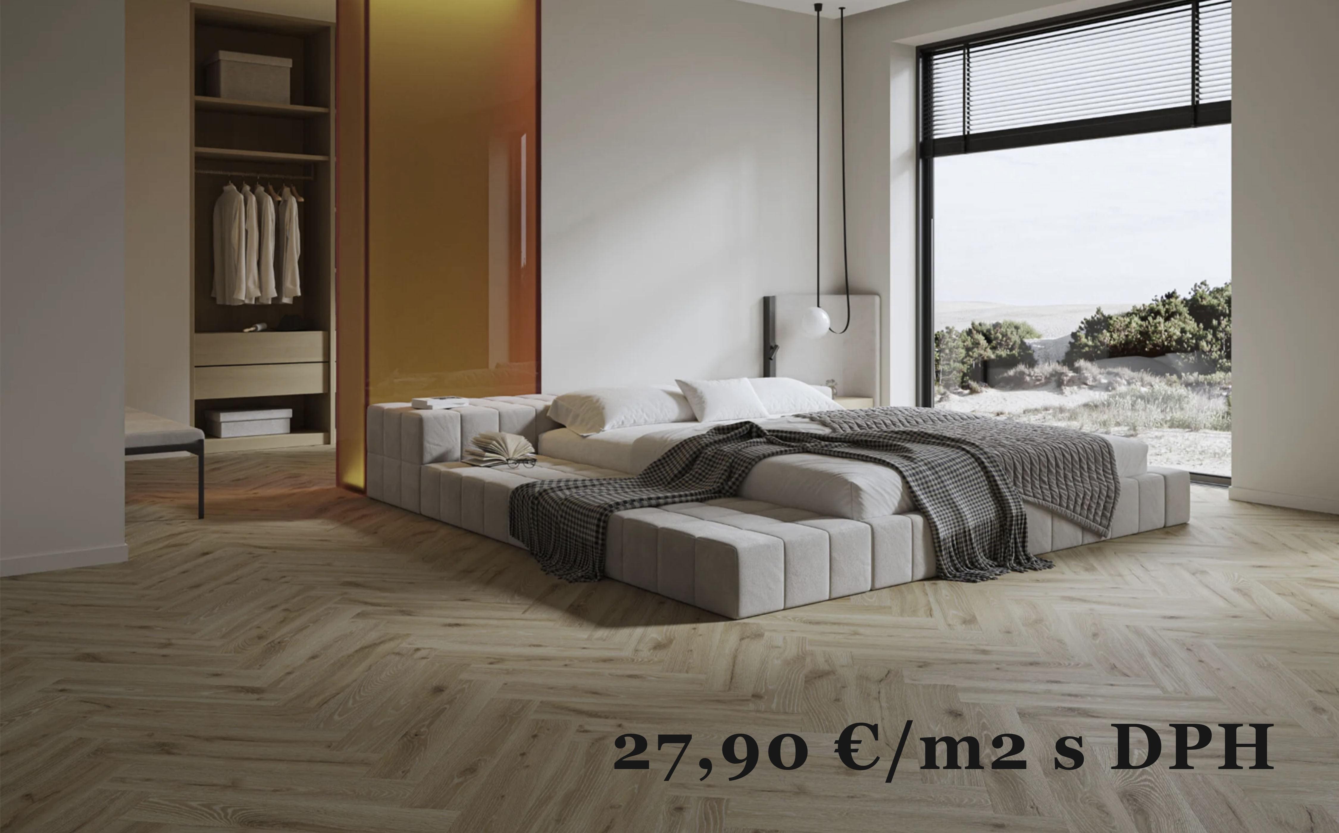 Kompozitná podlaha - Dub Desert Herringbone