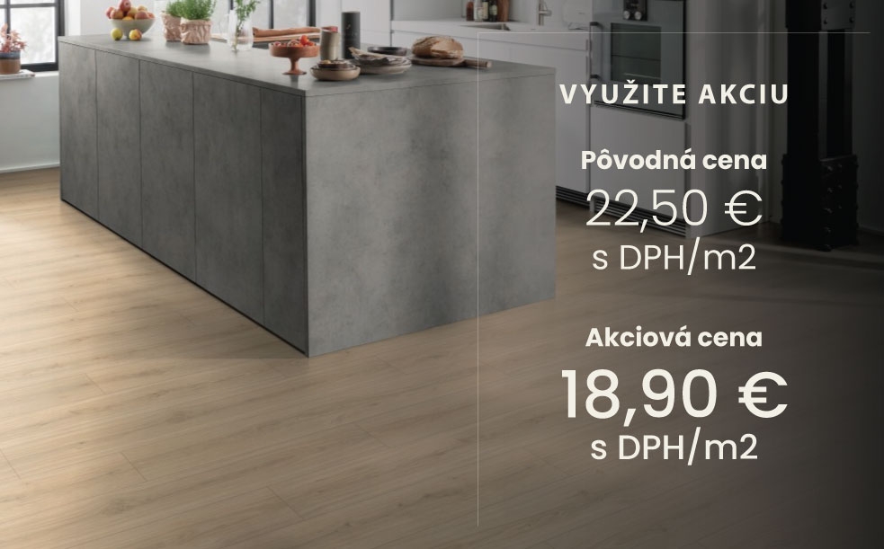 Laminátová podlaha - Dub Padua svetlý AQUA+