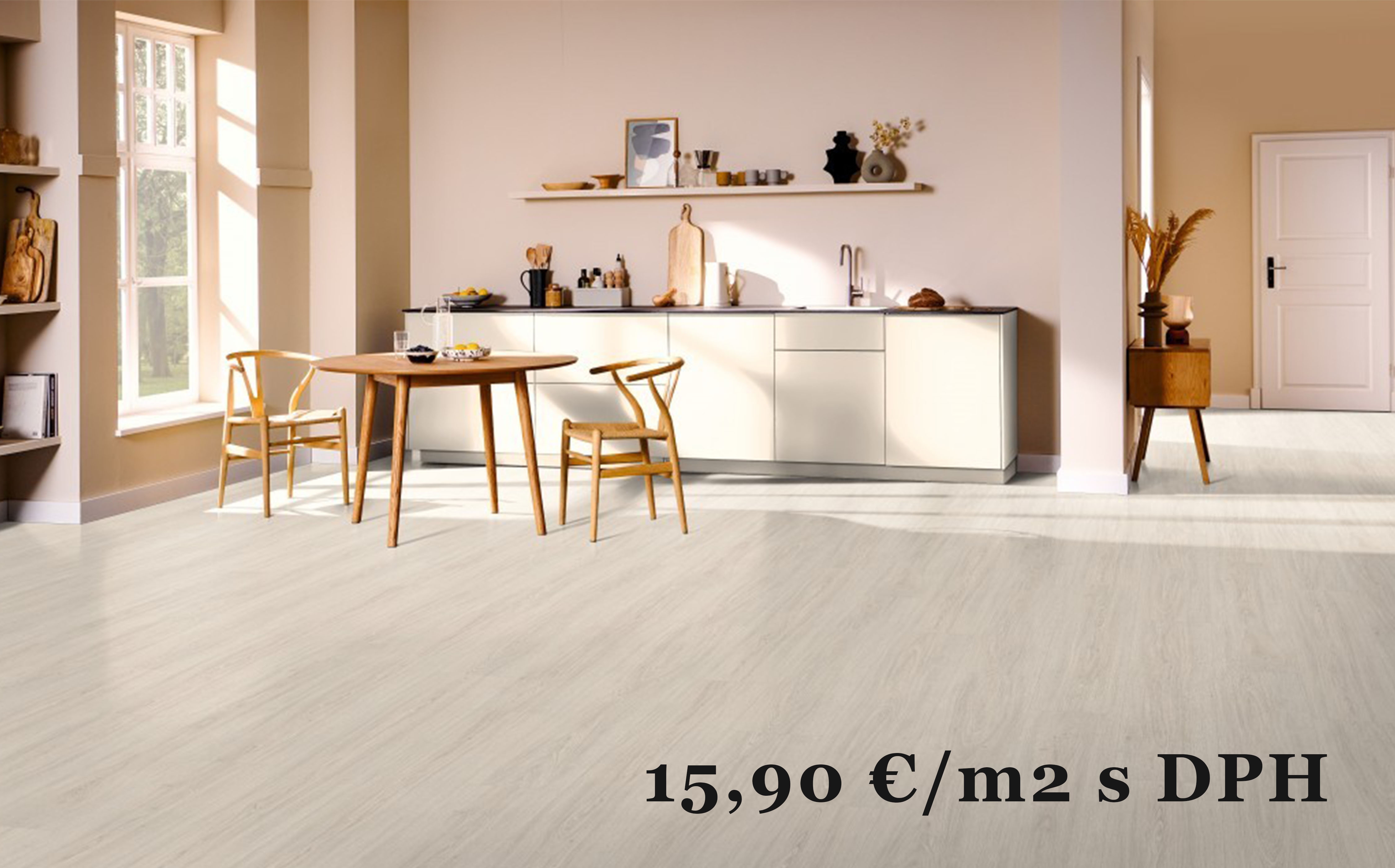 Laminátová podlaha - Dub Victoria biely AQUA+ akcia