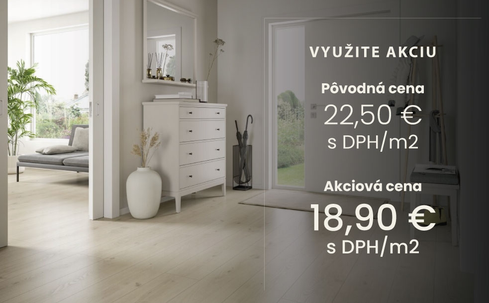 Laminátová podlaha - Dub Seefeld krémový AQUA