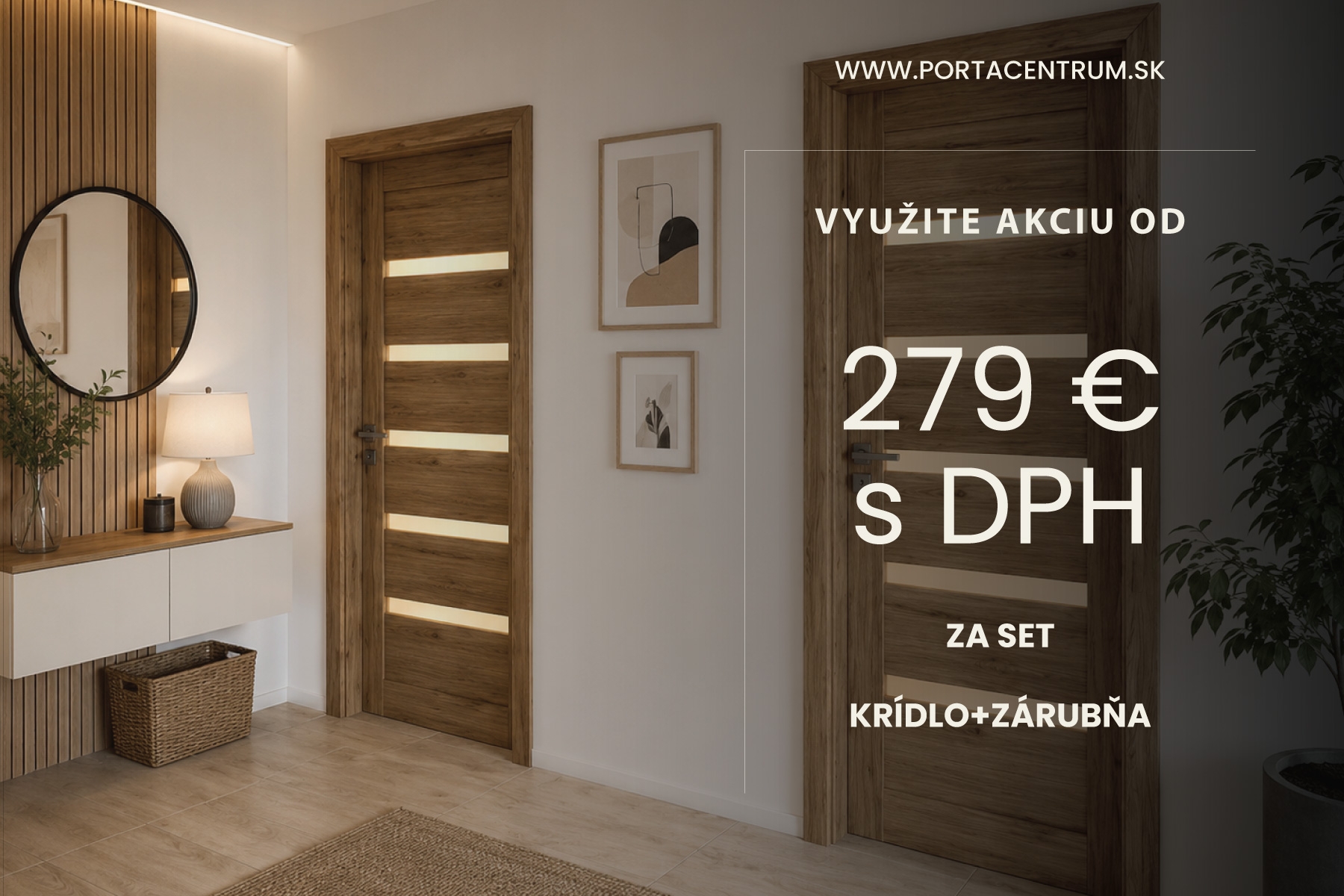 akcia na rámové dvere verte