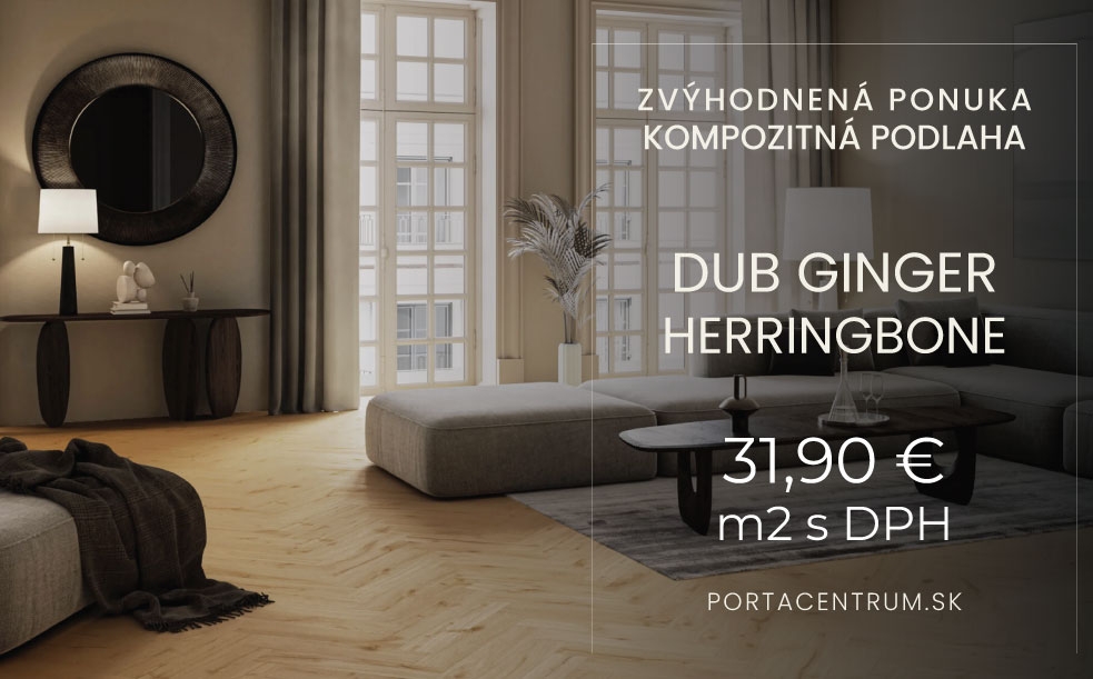 Kompozitná podlaha - Dub Ginger Herringbone