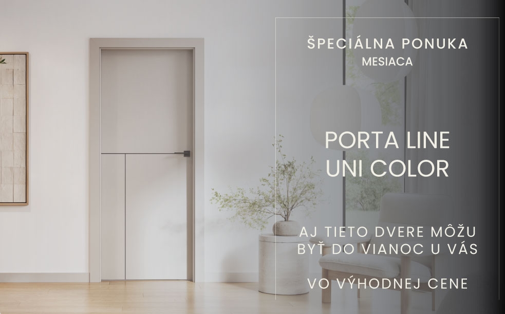 PORTA LINE V UNICOLOR ODTIEŇOCH